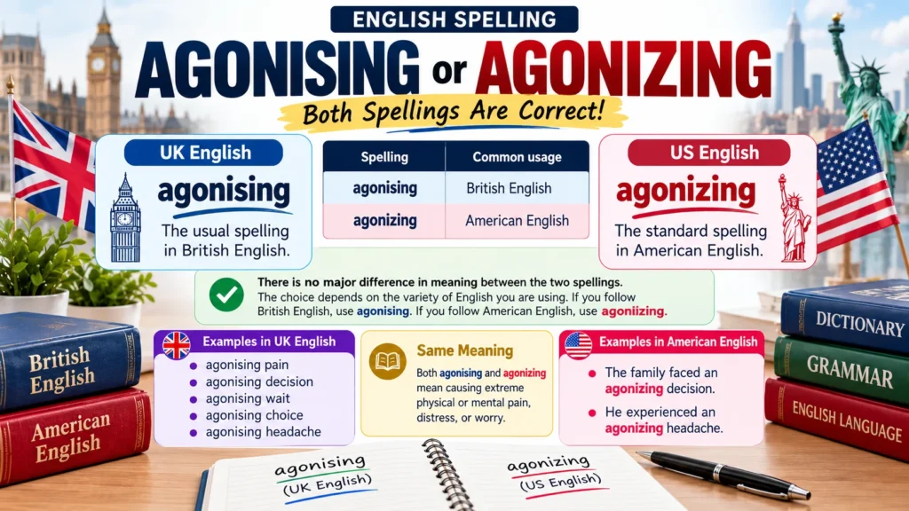 Agonising or Agonizing
