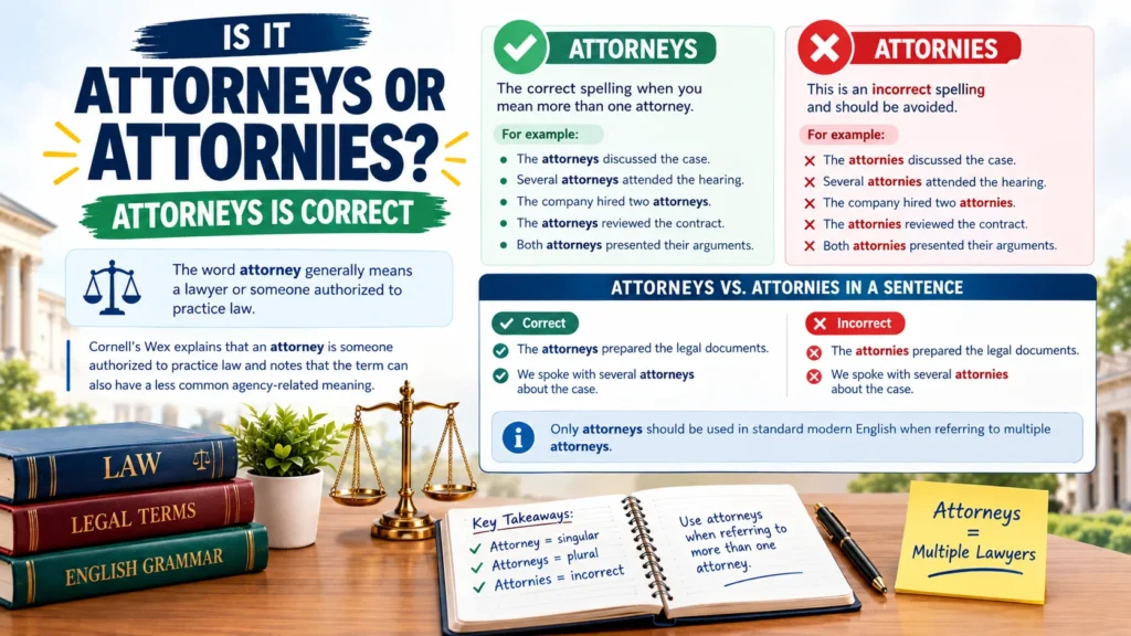 Attornies or Attorneys: Which Is Correct?