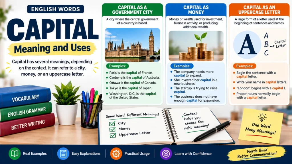 Capital Meaning and Uses
