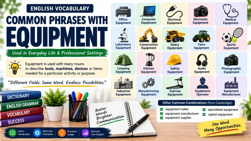 Common Phrases With Equipment
