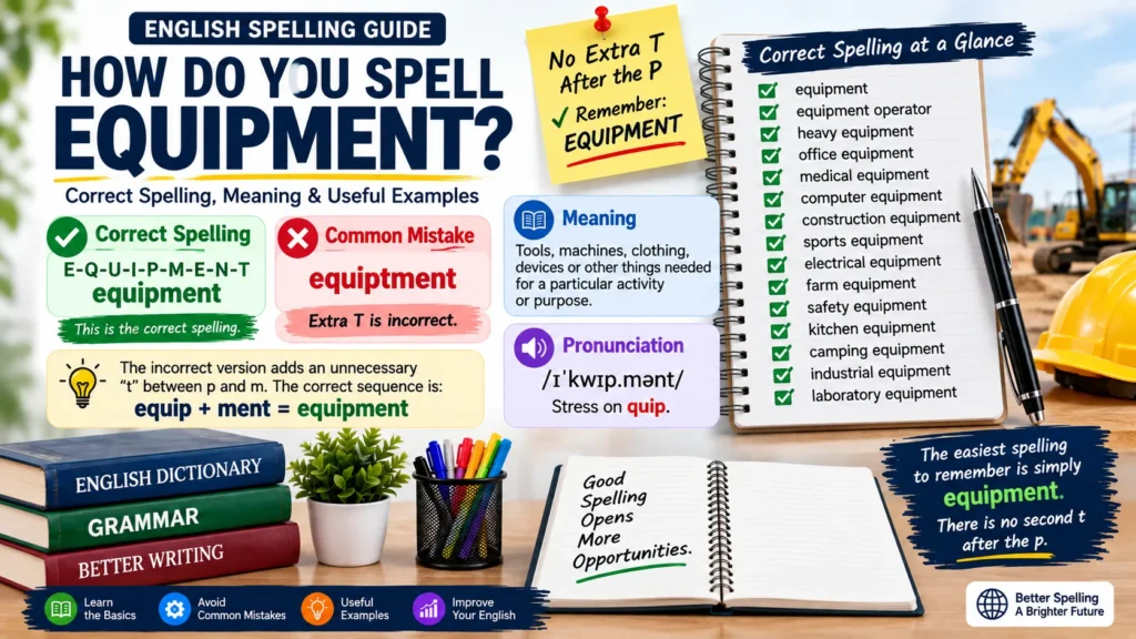 How Do You Spell Equipment?