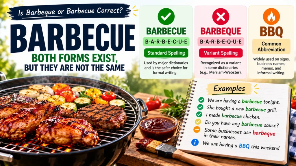 Is Barbeque or Barbecue Correct?