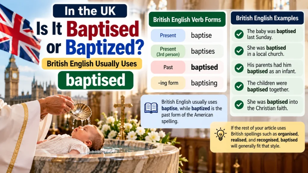 Is It Baptised or Baptized in the UK?