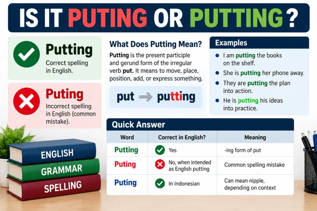 Is It Puting or Putting?