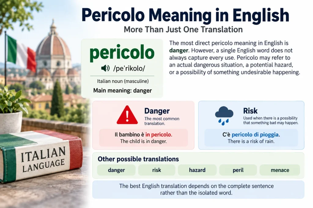 Pericolo in Everyday Italian