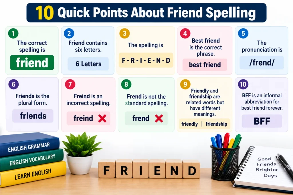 Quick Points About Friend Spelling