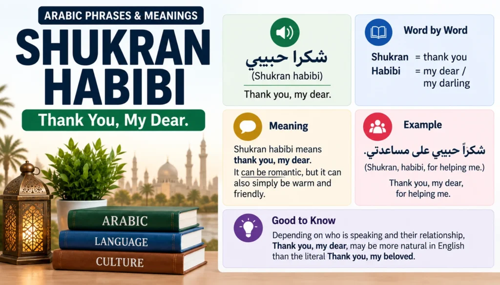 Shukran Habibi Meaning