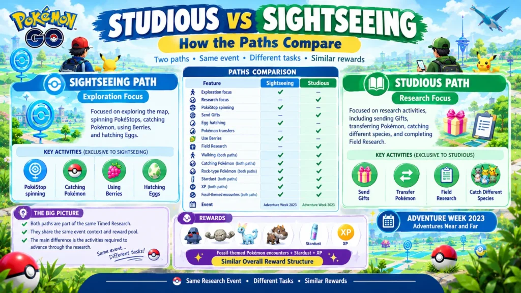 Studious vs Sightseeing: How the Paths Compare