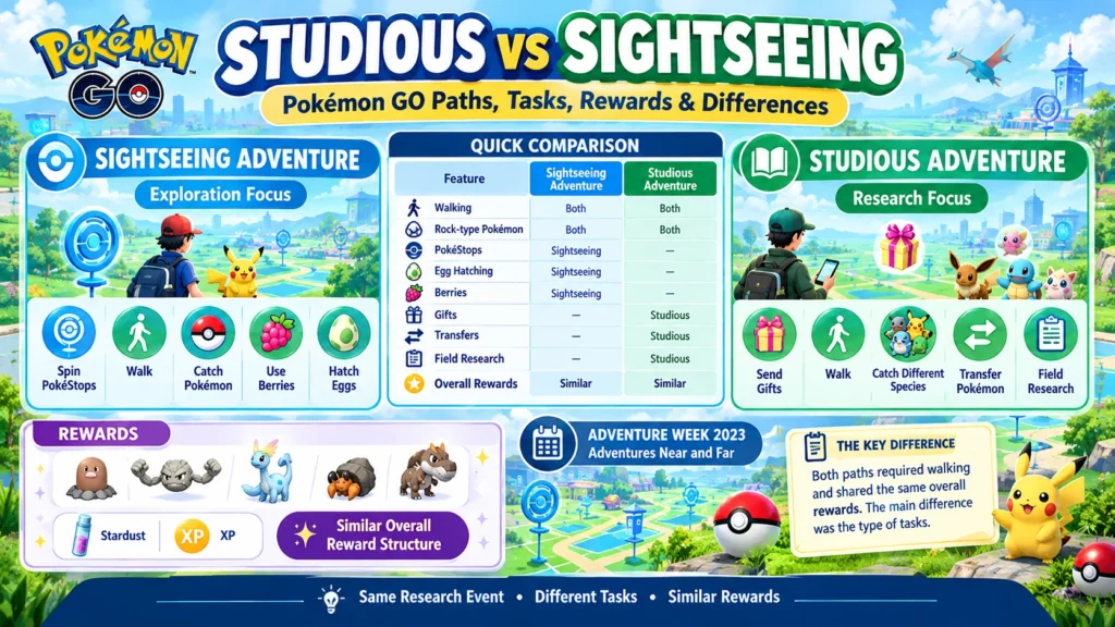 Studious vs Sightseeing: What Is the Difference?
