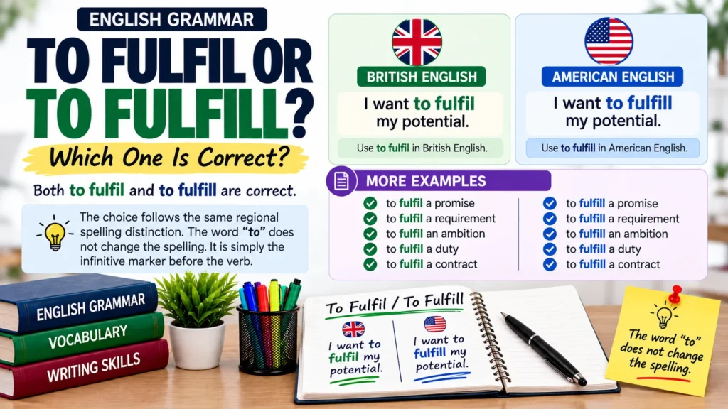 To Fulfil or To Fulfill?