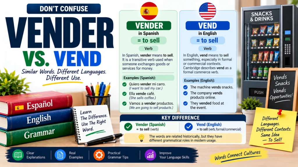 Vender vs. Vend