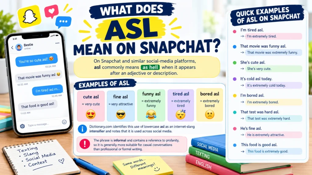 What Does ASL Mean on Snapchat