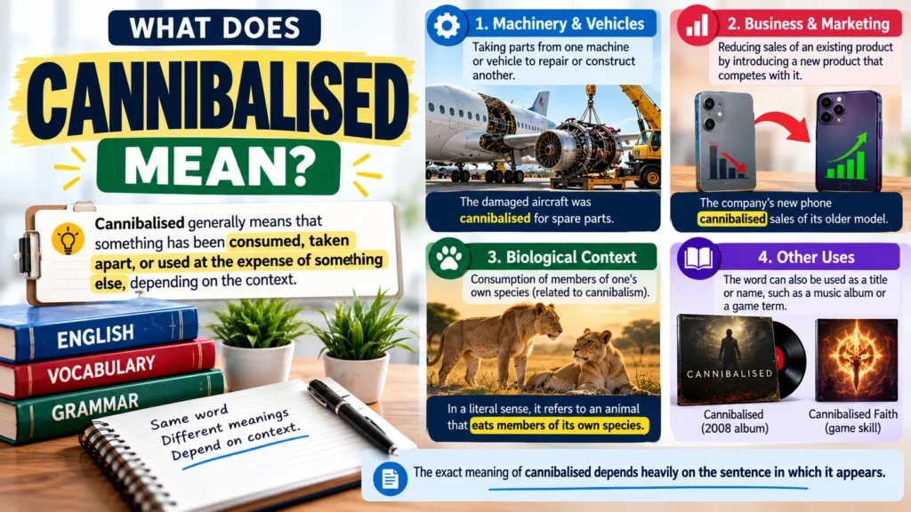 What Does Cannibalised Mean?