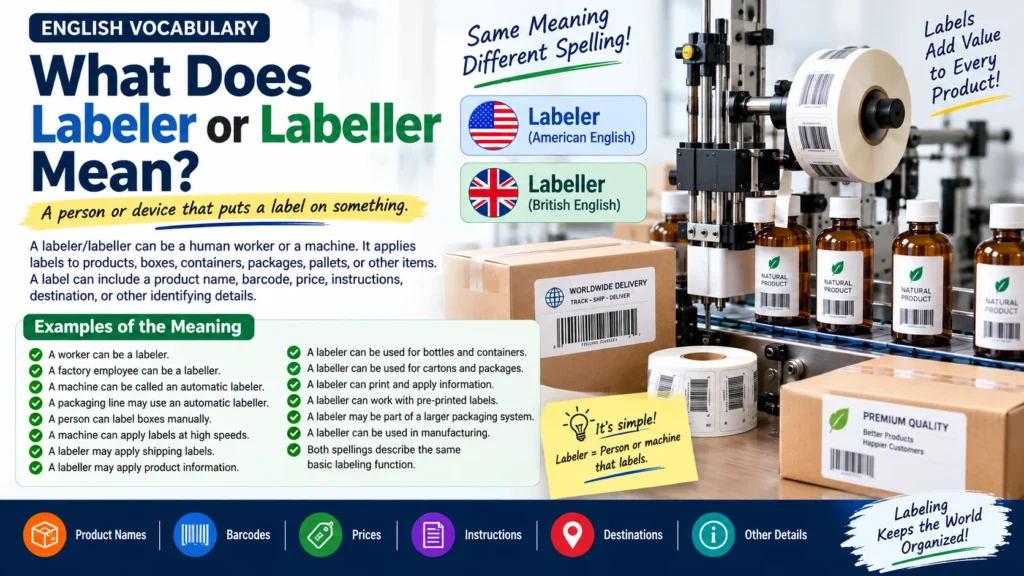 What Does Labeler or Labeller Mean?