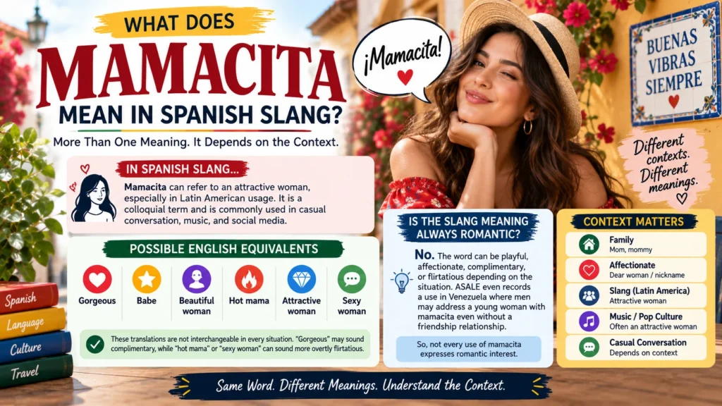 What Does Mamacita Mean in Spanish Slang?