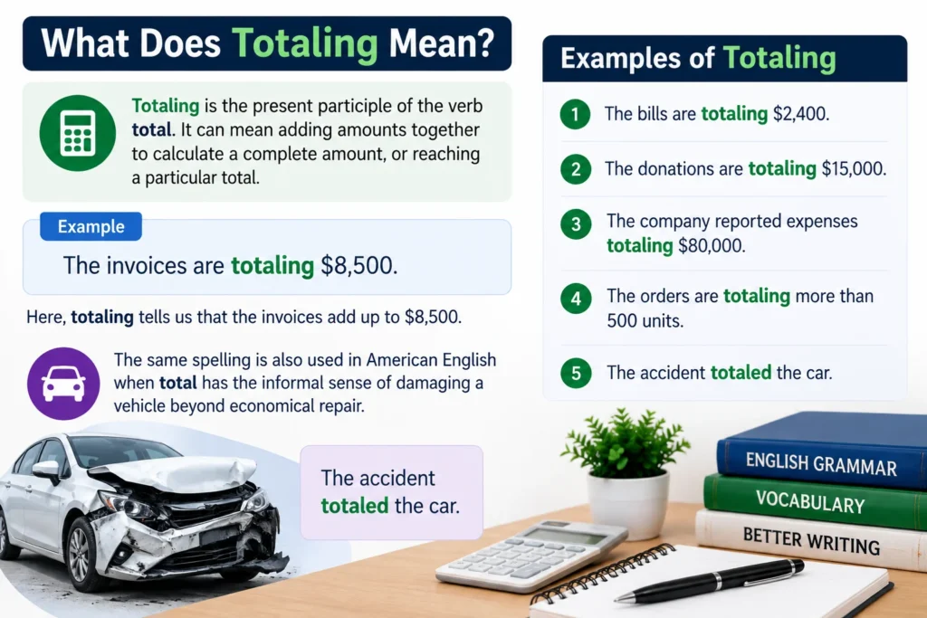 What Does Totaling Mean?