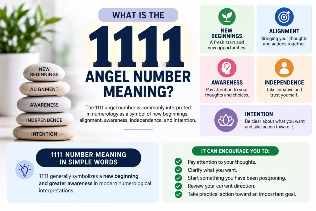What Is the 1111 Angel Number Meaning?