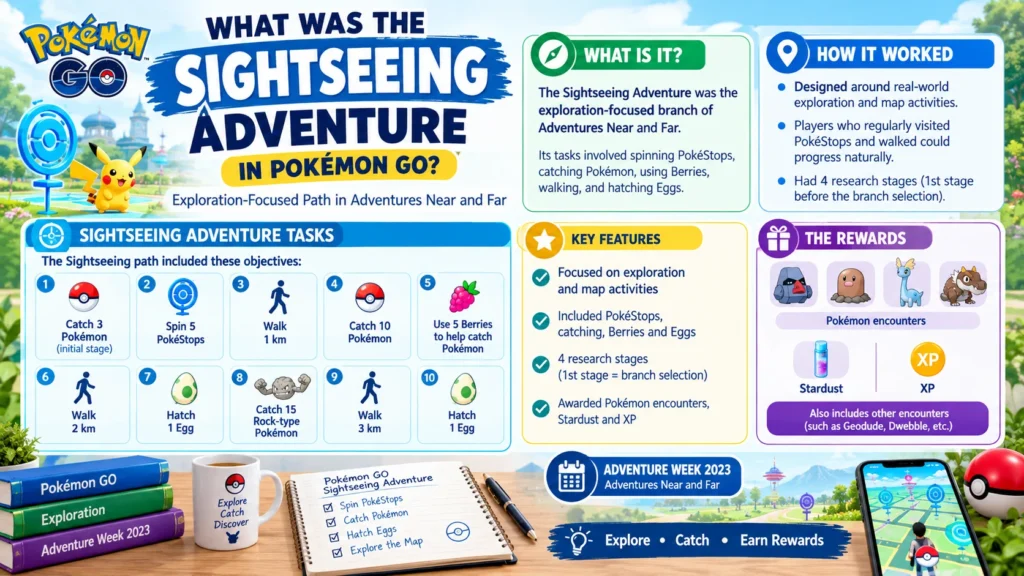 What Was the Sightseeing Adventure in Pokémon GO?