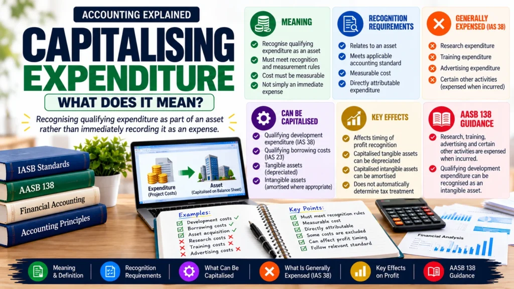 Capitalising expenditure: what does it mean?