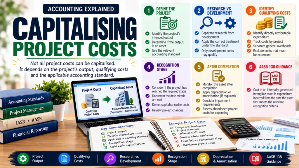 Capitalising project costs