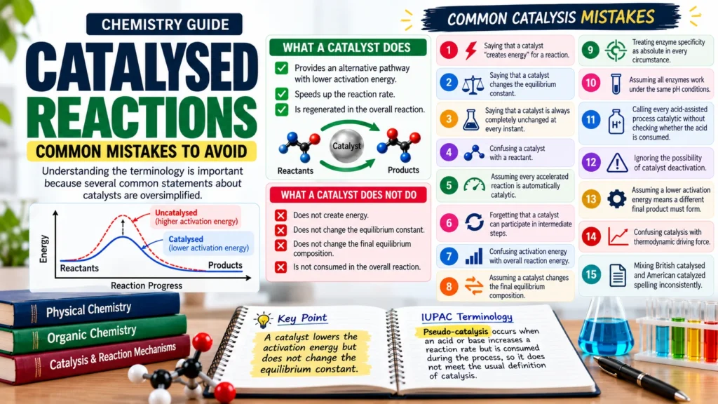 Catalysed reactions: common mistakes to avoid