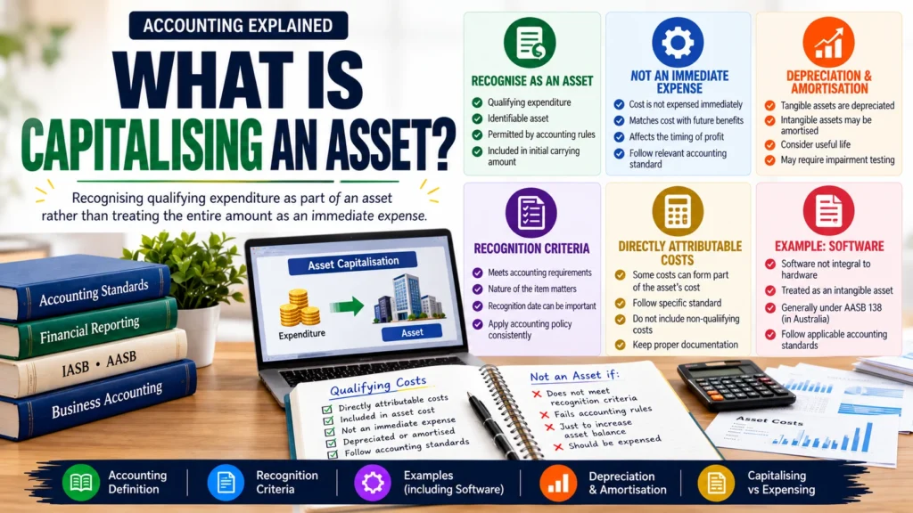 What is capitalising an asset?