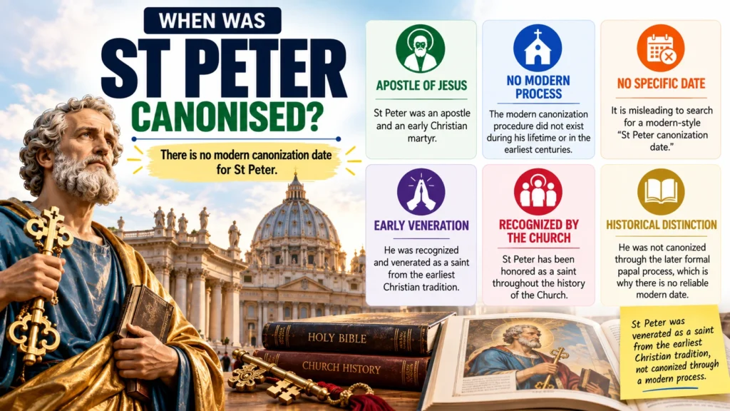 When Was St Peter Canonised?