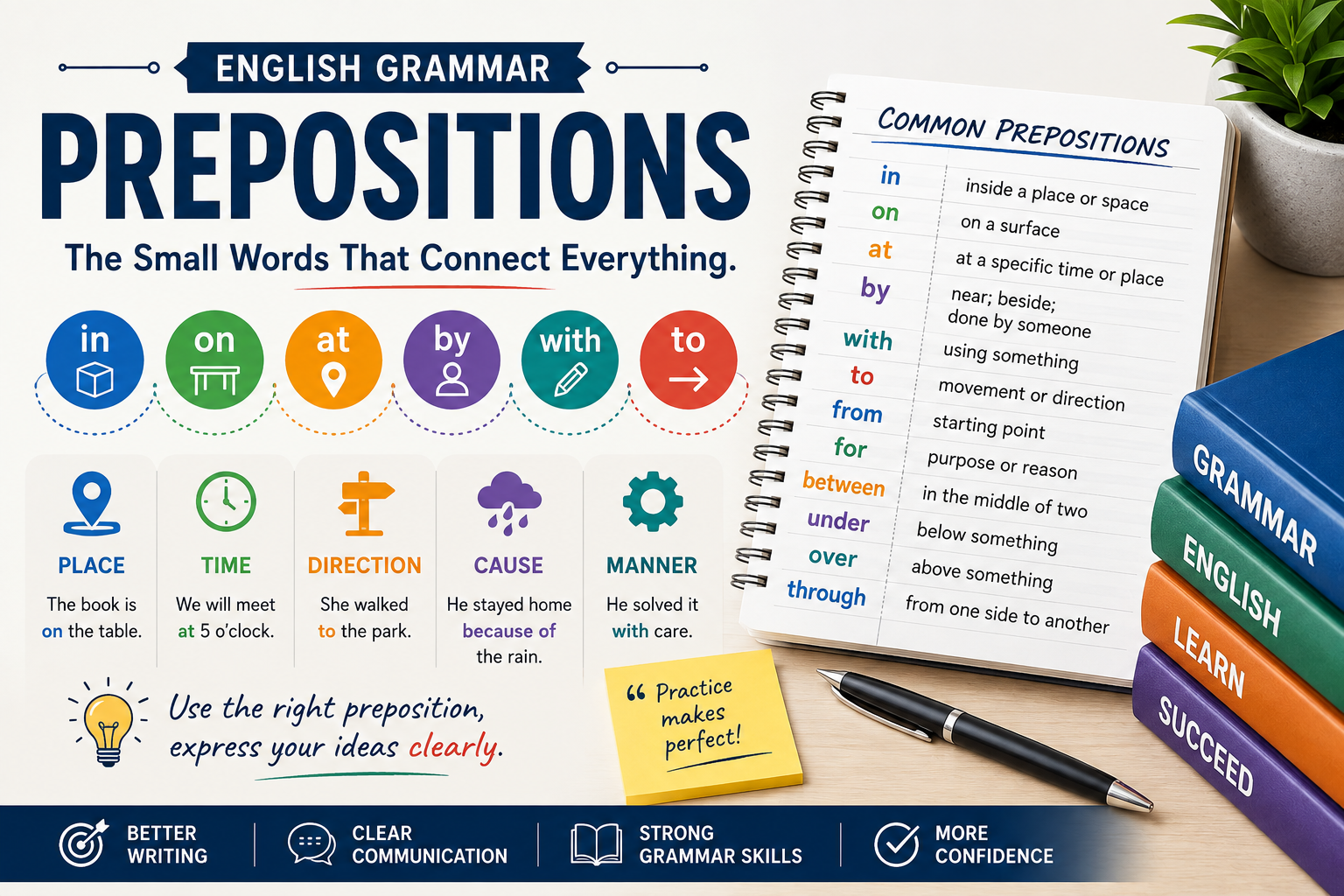 Prepositions: A Complete Guide to Understanding and Using Prepositions in English