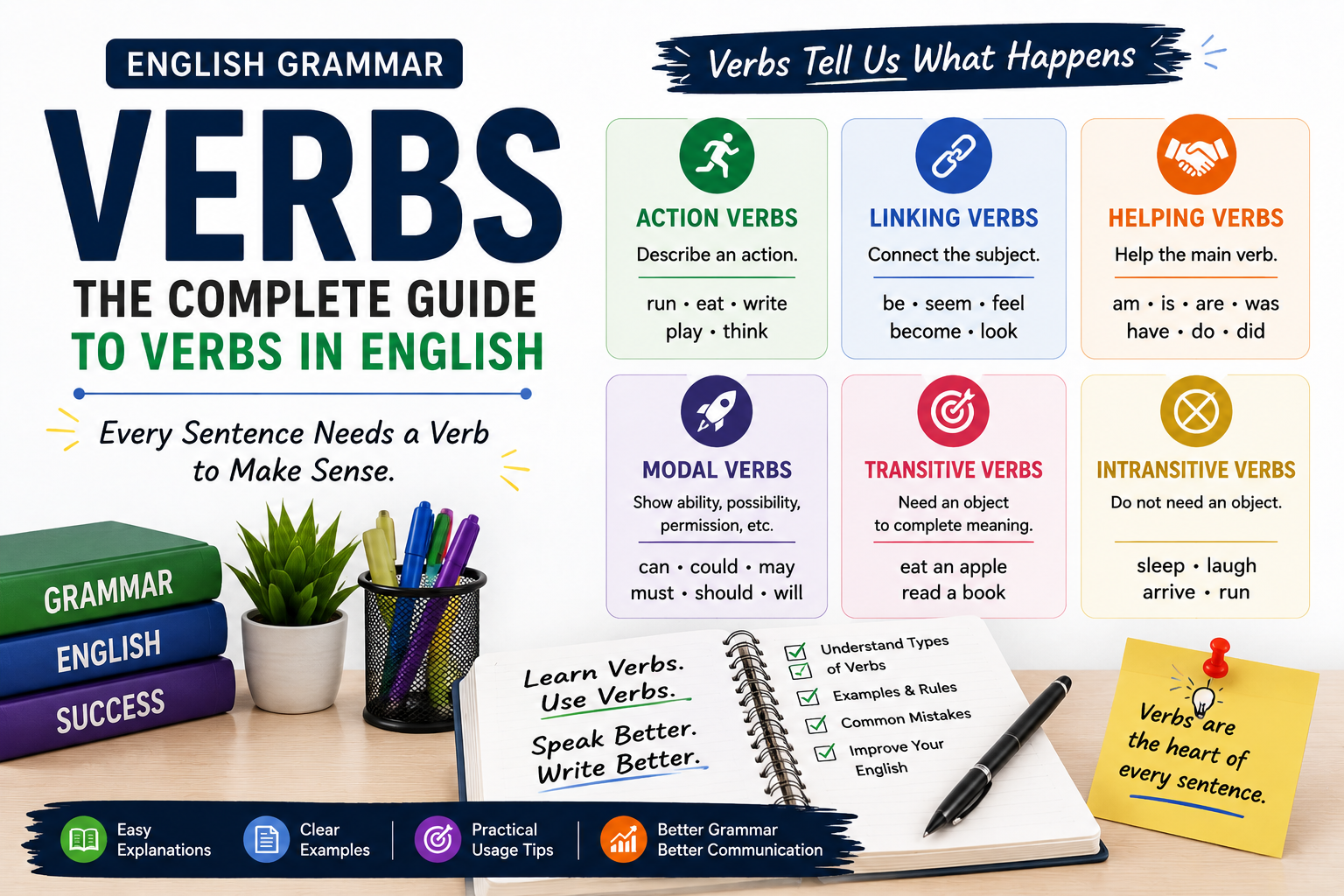 Helping Verbs in English: Rules, Types, and Examples