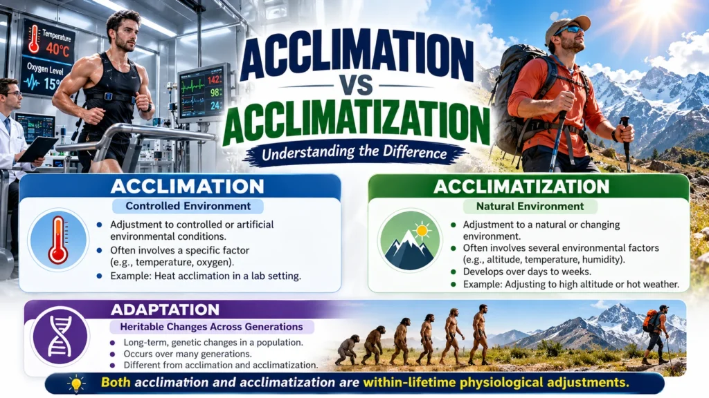 Acclimation vs Acclimatization Definitions, Differences, and Examples
