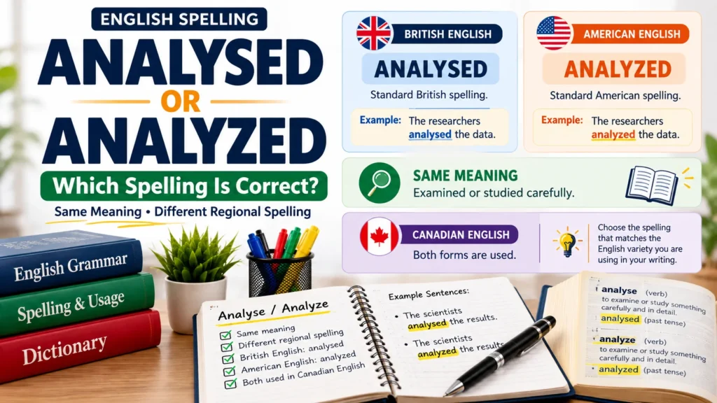 Analysed or Analyzed Which Spelling Is Correct
