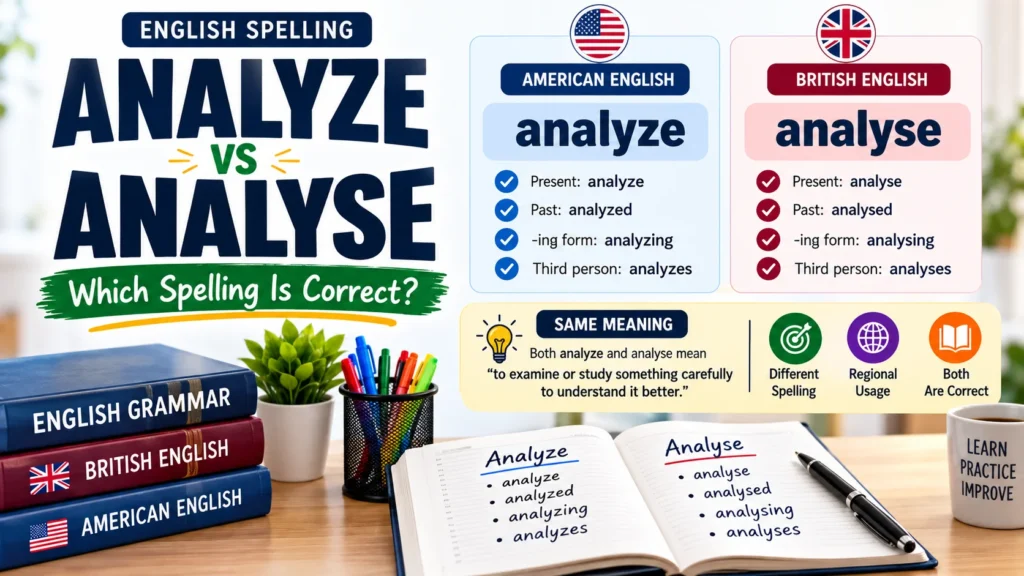 Analyze or Analyse Which Spelling Is Correct