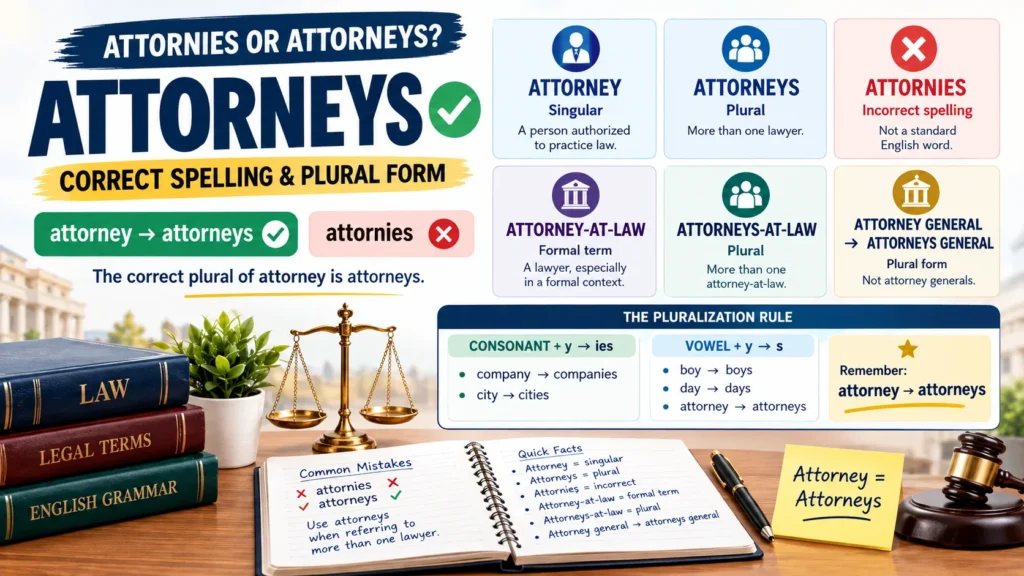 Attornies or Attorneys Which Spelling Is Correct