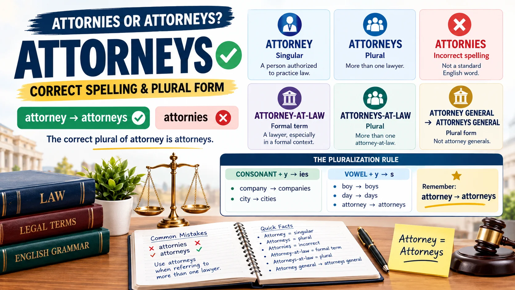 Attornies or Attorneys | Which Spelling Is Correct?
