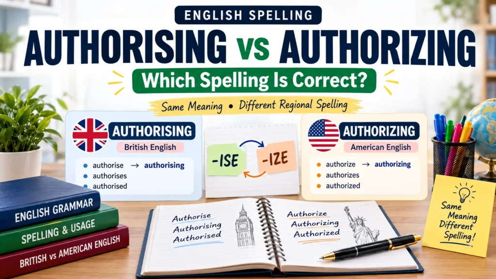 Authorising or Authorizing Which Spelling Is Correct