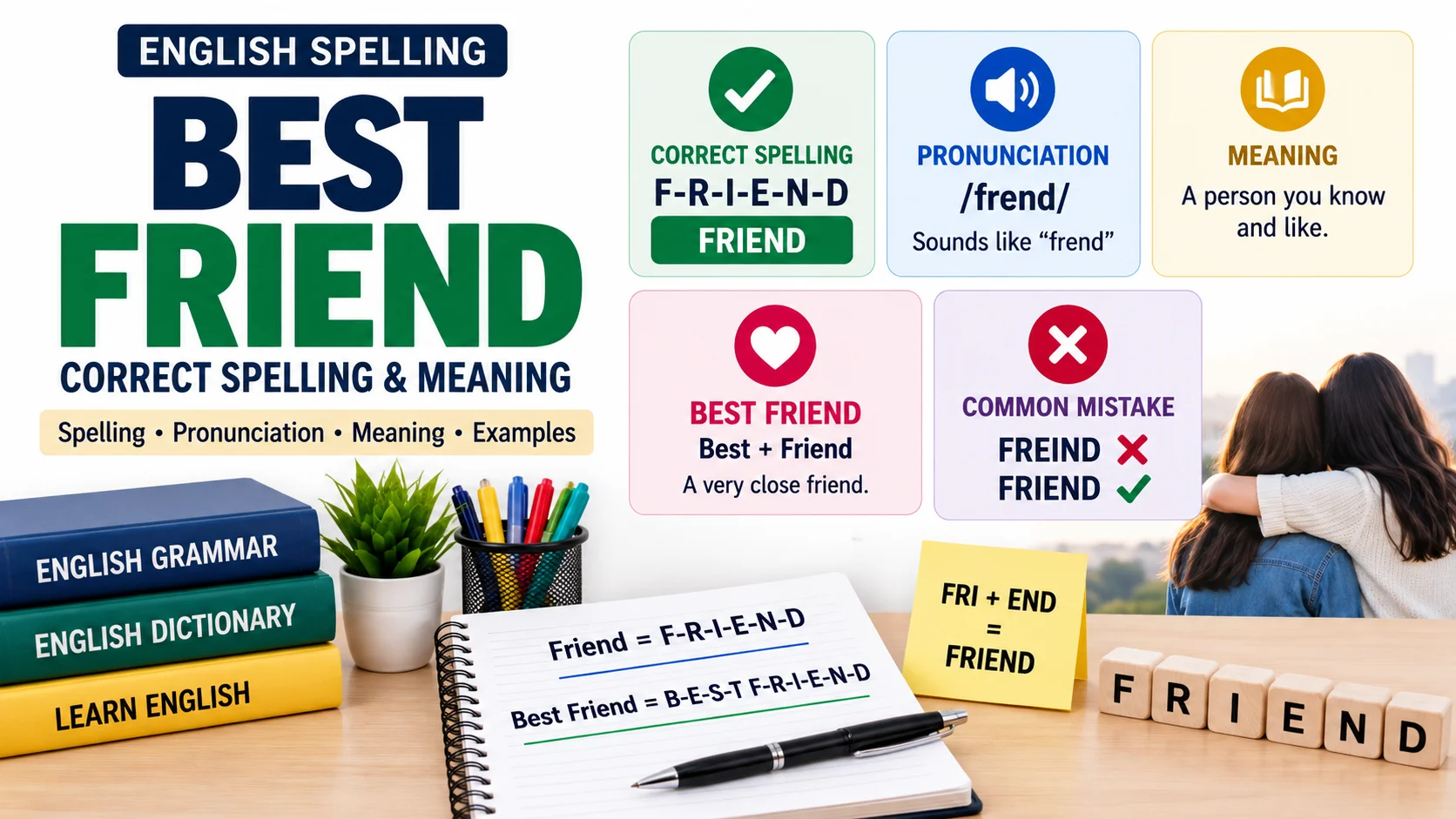 Best Friend Ki Spelling | Correct Spelling, Meaning & Examples