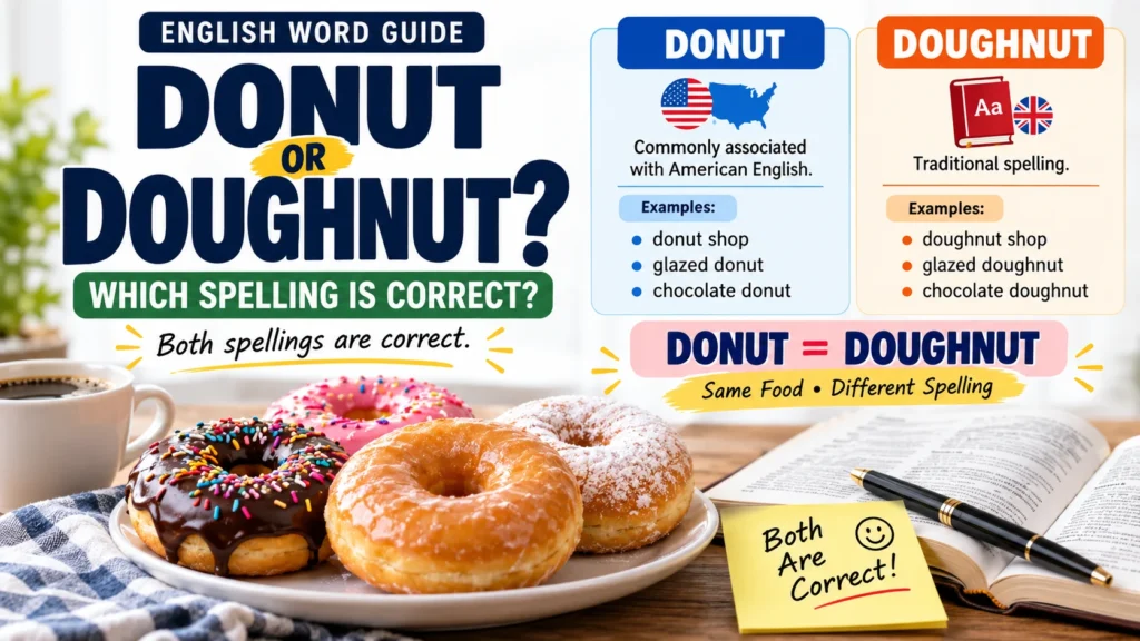 Donuts or Doughnuts Which Spelling Is Correct
