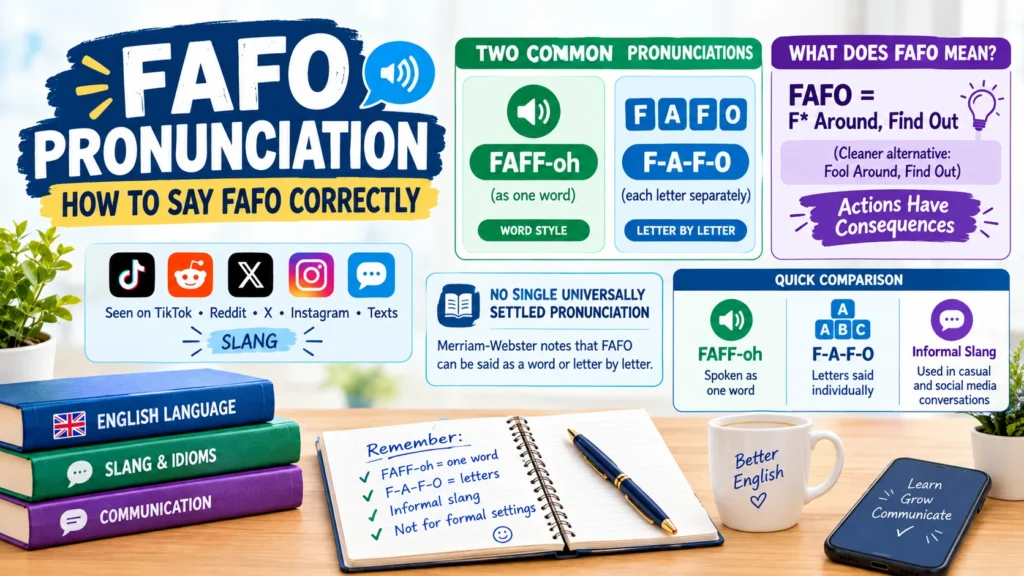 FAFO Pronunciation How to Say FAFO Correctly