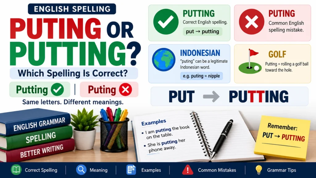 Puting or Putting Which Spelling Is Correct