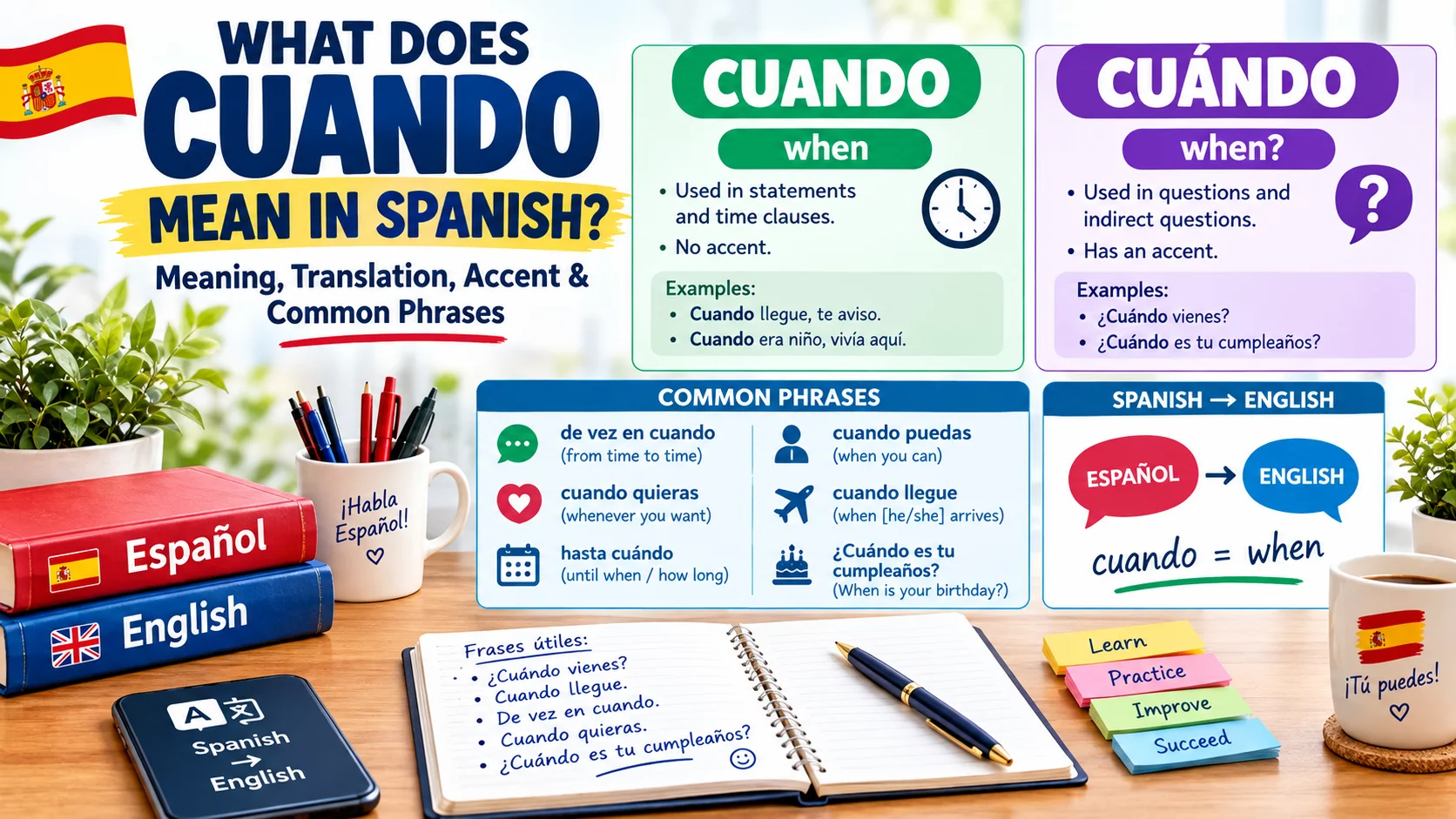 What Does Cuando Mean? Spanish Meaning, Translation, Accent & Common Phrases