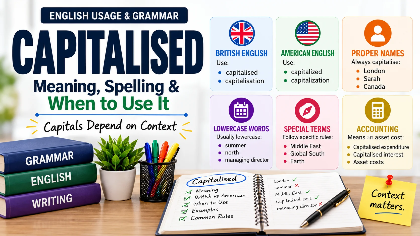 Capitalised | Meaning, Capitalised vs Capitalized, and When to Use It