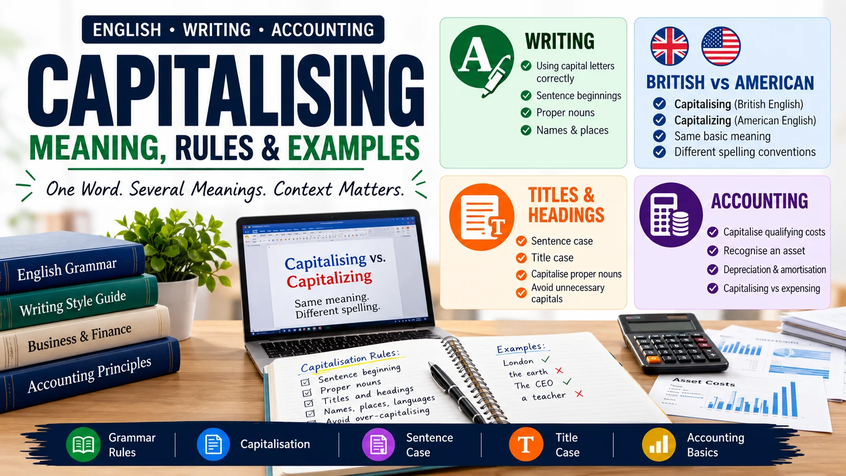 Capitalising | Meaning, Rules, Capitalising Titles, Words, and Costs