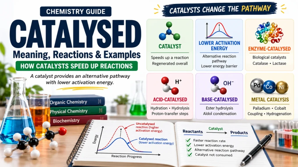 Catalysed Meaning, Definition, Catalysed vs Catalyzed, and How Catalysed Reactions Work